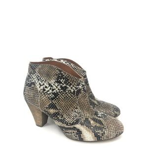SixtySeven Size 38 Snake Skin Embossed Bootie